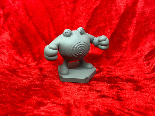 Pokemon #062 Poliwrath figure Grey TCG Statue