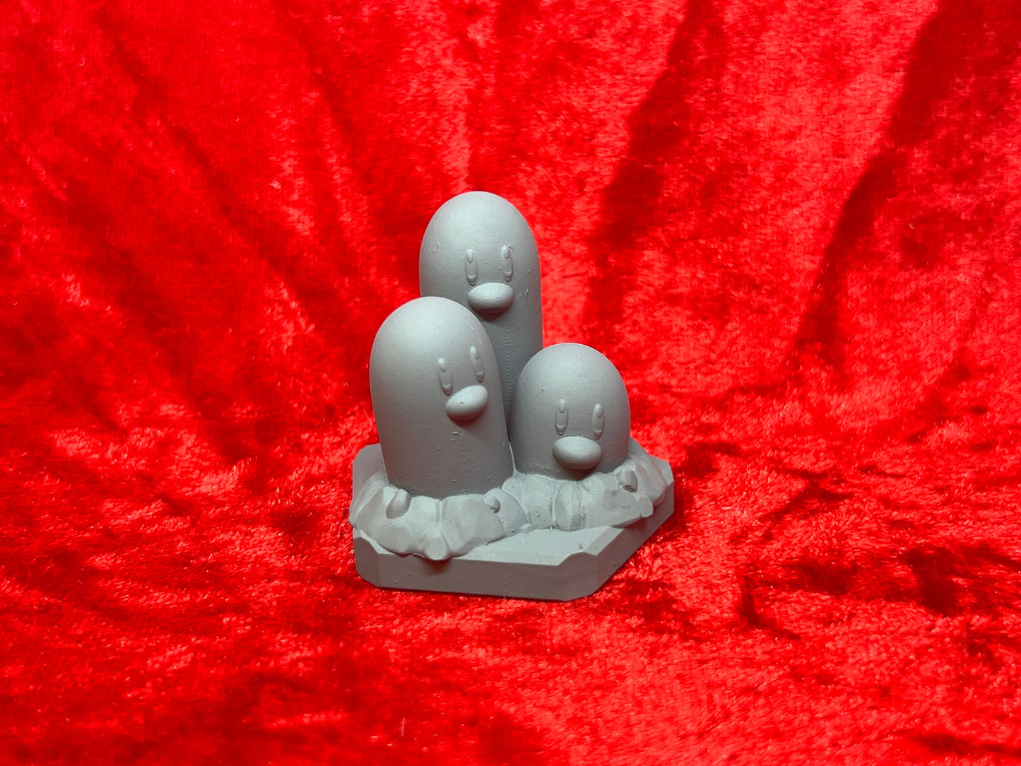 Pokemon #051 Dugtrio figure Grey TCG Statue