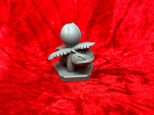 Pokemon #002 Ivysaur figure Grey TCG Statue