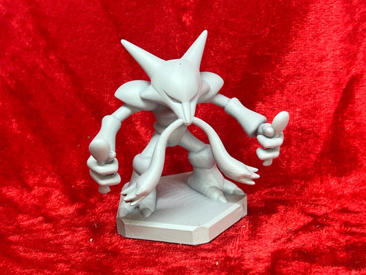Pokemon #065 Alakazam figure Grey TCG Statue
