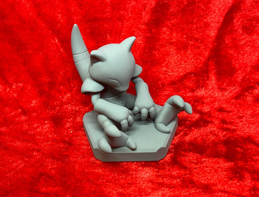 Pokemon #063 Abra figure Grey TCG Statue