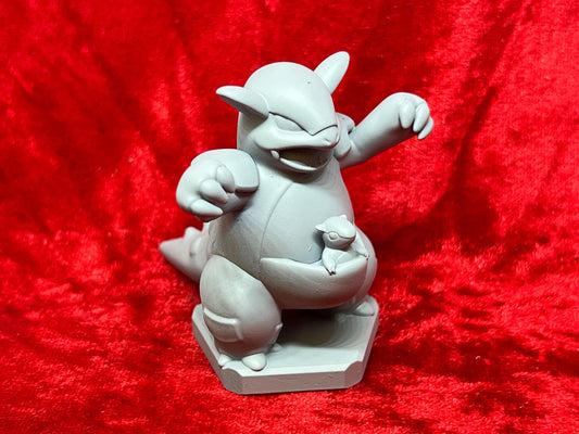Pokemon #115 Kangaskhan figure Grey TCG Statue