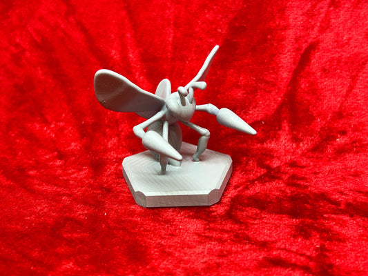 Pokemon #015 Beedrill figure Grey TCG Statue