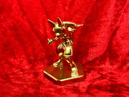 Pokemon #448 Lucario figure Gold TCG Statue
