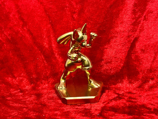 Pokemon #448 Lucario figure Gold TCG Statue
