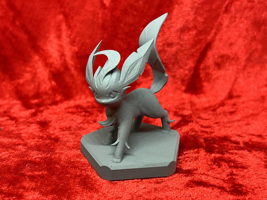 Pokemon #470 Leafeon figure Grey TCG Statue