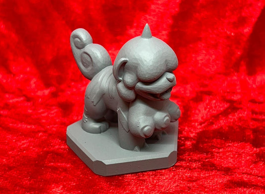 Pokemon #058 Hisuian Growlithe figure Grey TCG Statue