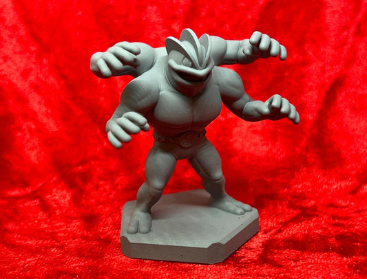 Pokemon #068 Machamp figure Grey TCG Statue