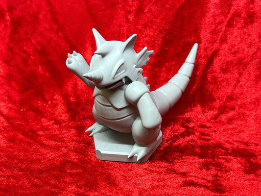 Pokemon #112 Rhydon Grey Figure TCG Statue