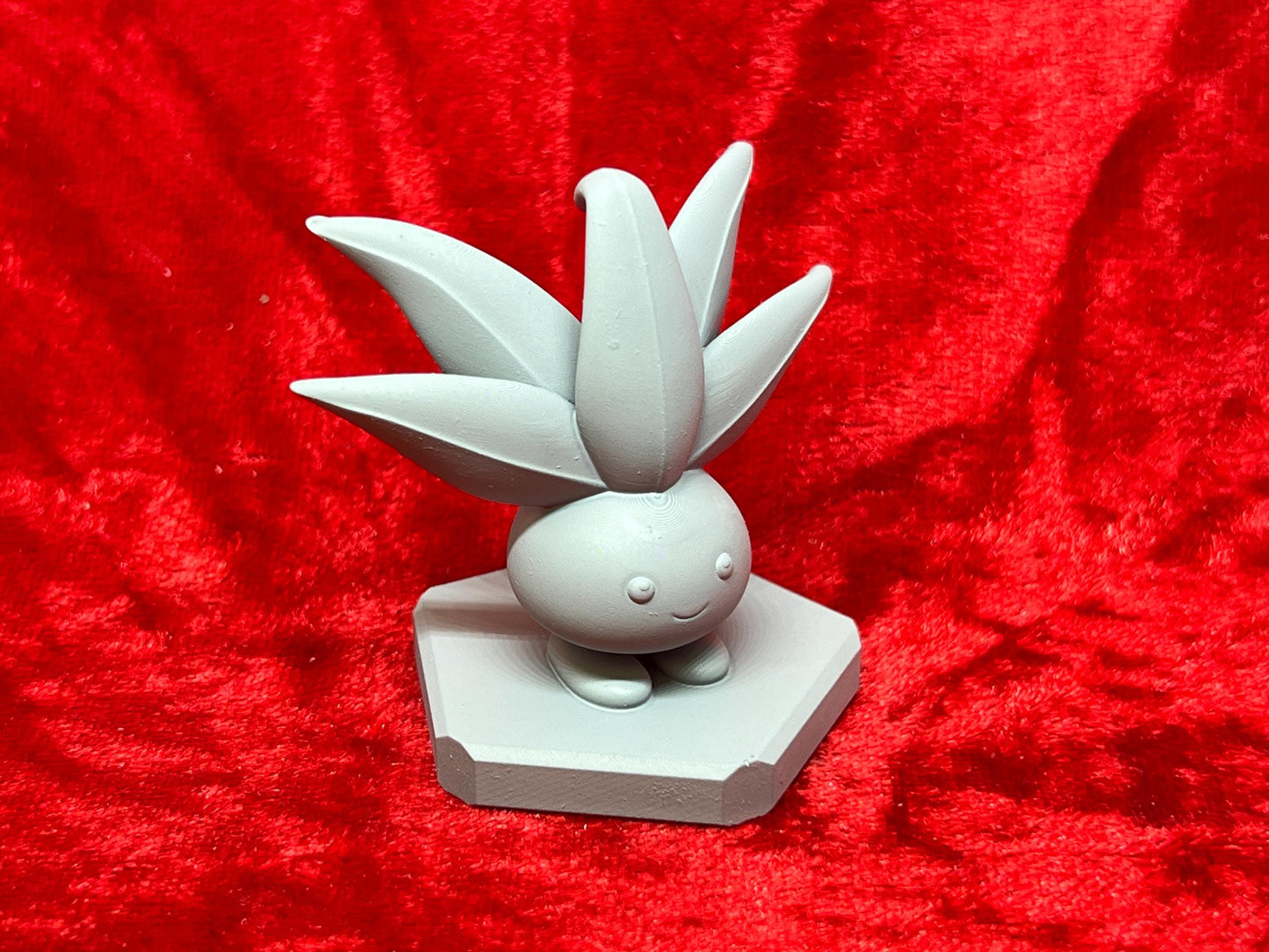 Pokemon #043 Oddish, #044 Gloom and #182 Bellossom Figures Set Grey TCG Statues