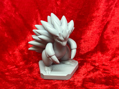 Pokemon #028 Sandslash and Alolan Sandslash Set Grey TCG Statues